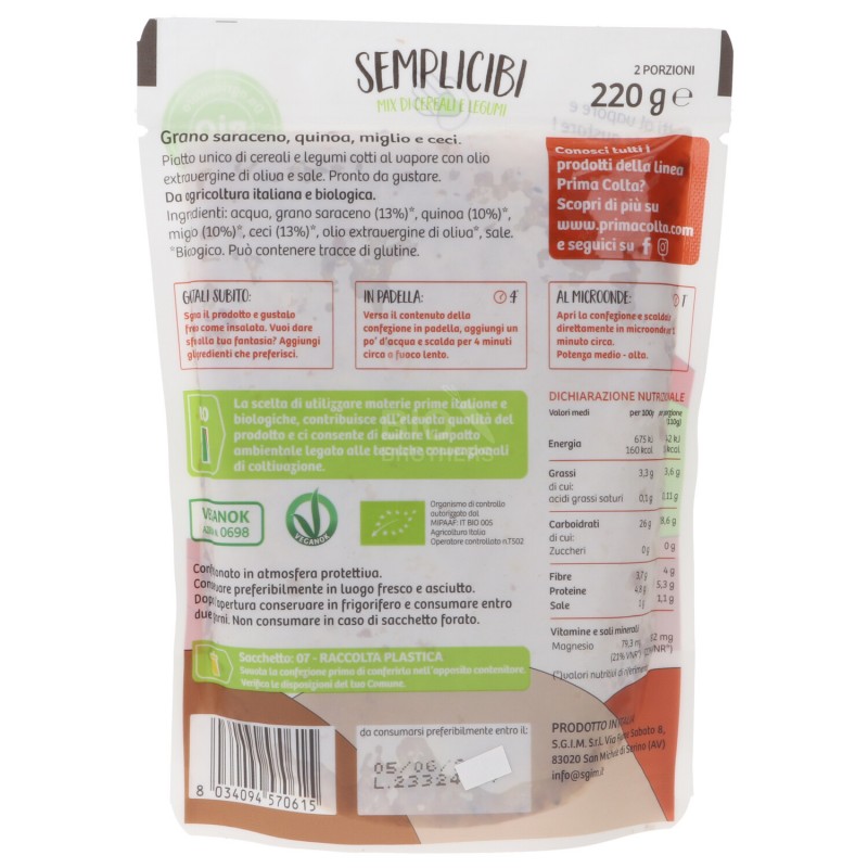 SEMPLICIBI MIX ROSSO 220GR