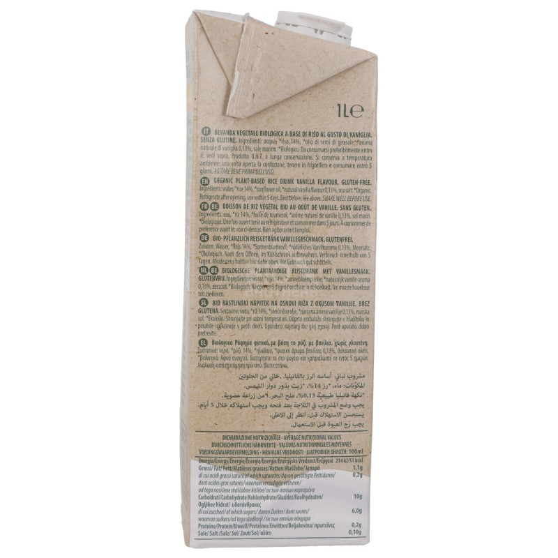Bevanda Riso Vaniglia Biologica