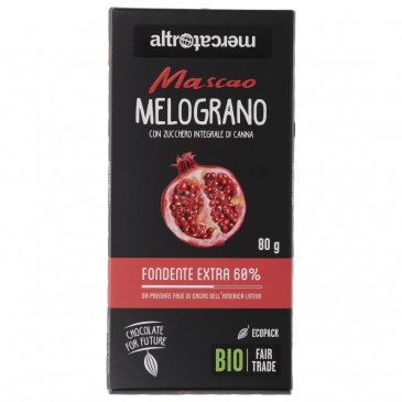 Cioccolato Mascao Fondente extra 60% Melograno Biologico Cioccolato Mascao Fondente extra 60% Melograno Biologico