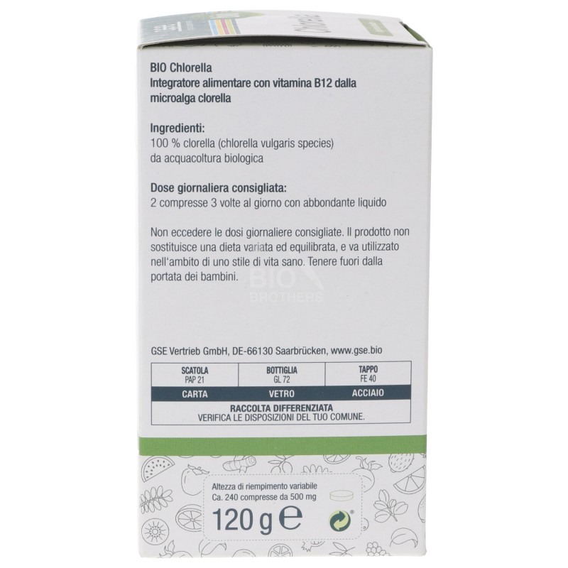Chlorella bio in compresse