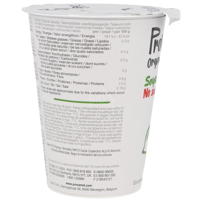 Dessert di soia al naturale