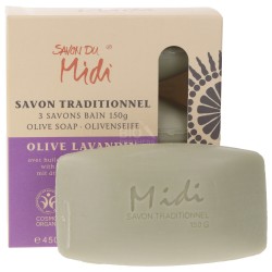 Sapone all'olio di oliva e lavanda