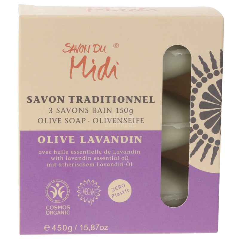 Sapone all'olio di oliva e lavanda