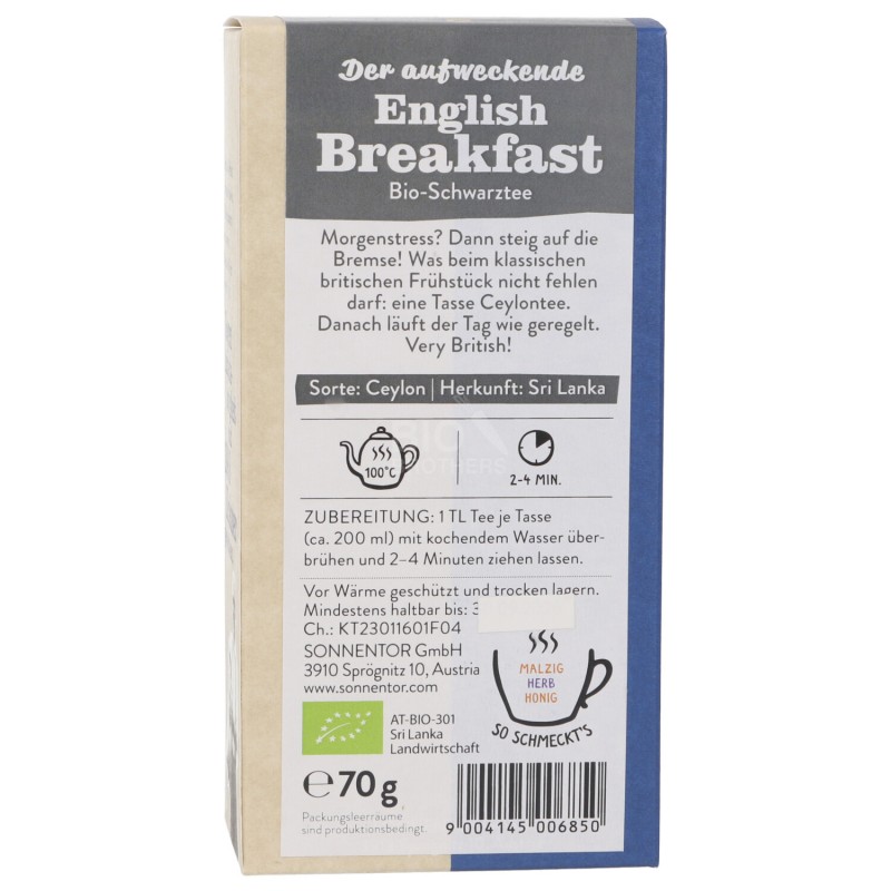 TE NERO ENGLISH BREAKFAST BIO 70G SNN