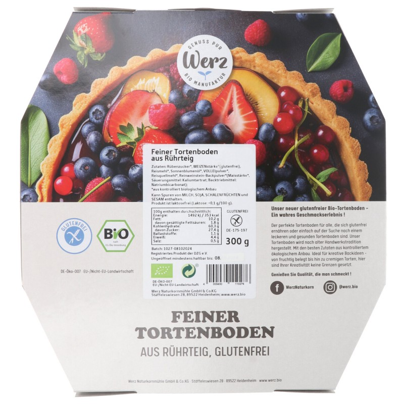 Base per Torta Senza Glutine Biologica