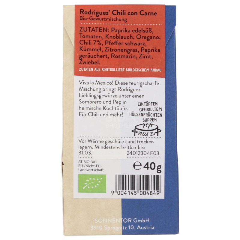 Rodriguez' Chili con Carne