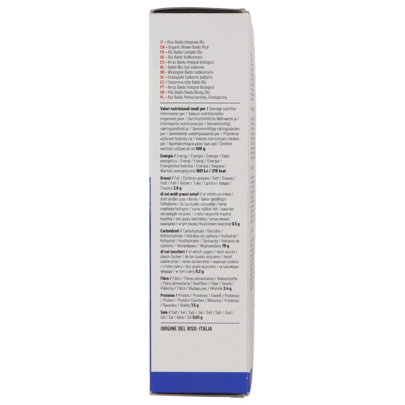 Riso varietà Baldo Integrale biologico
