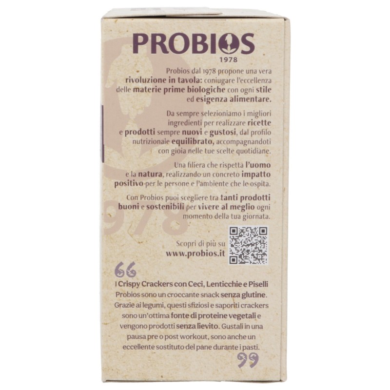Crispy crackers ceci lenticchie piselli senza glutine