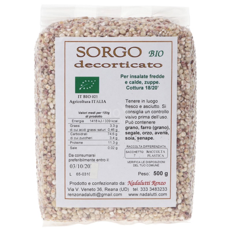 SORGO DECORTICATO 500GR