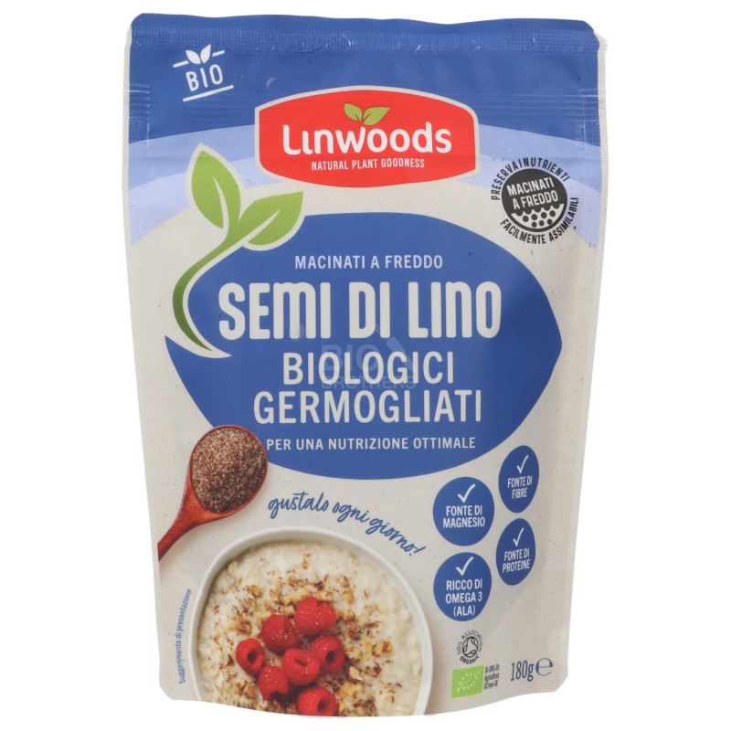 SEMI DI LINO GERMOGLIATI 180G LINWOODS