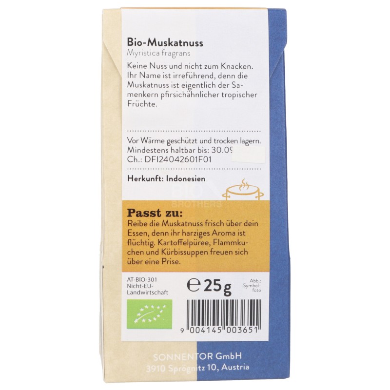 Noce Moscata intera Biologica