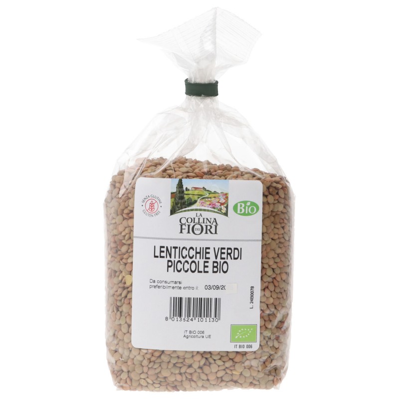 LENTICCHIE VERDI BIO S/GLUT. 500GR