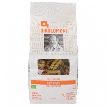 FUSILLI TRICOLORE BIOLOGICI 500G GIROL. FUSILLI TRICOLORE BIOLOGICI 500G GIROL.