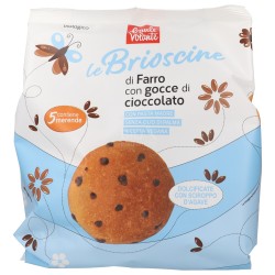 Le Brioscine fi Farro con Gocce di Cioccolato biologiche multipacco