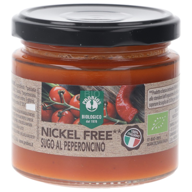 Sugo al Peperoncino Nickel free biologico