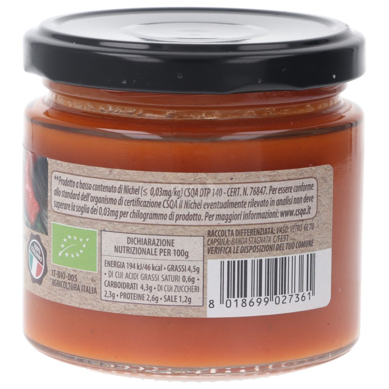 Sugo al Peperoncino Nickel free biologico