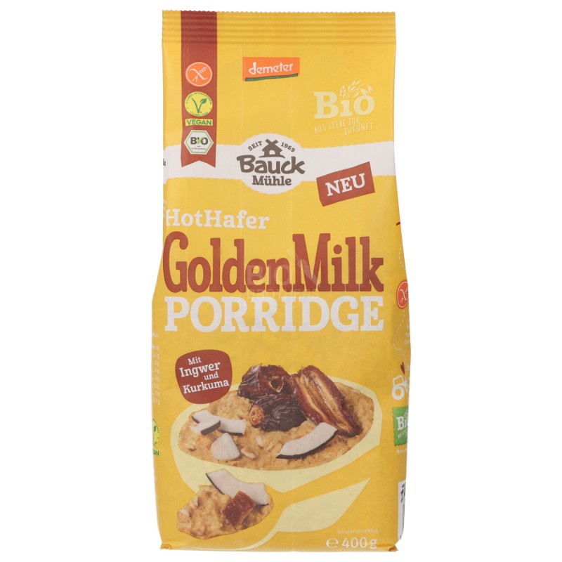 PORRIDGE GOLDEN MILK AVENA S/G BIO 400G