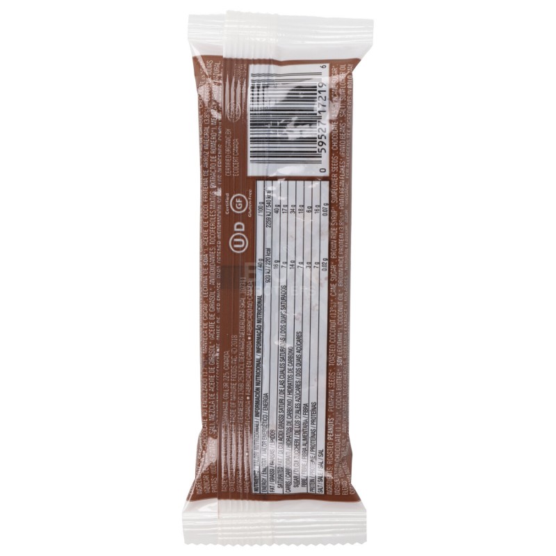 Barretta snack Dark Chocolate Coconut biologica