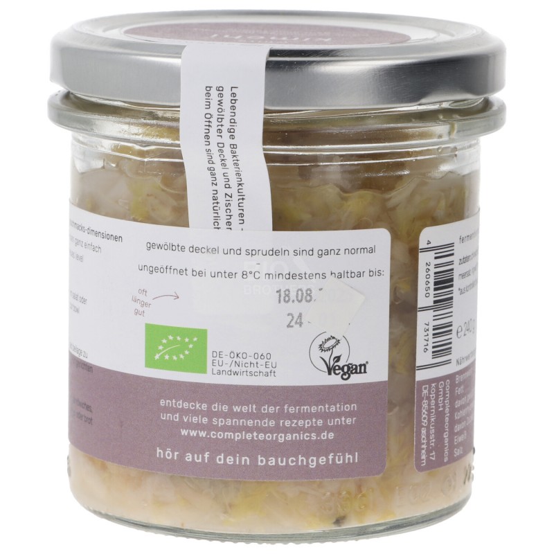 KIMCHI BIANCO BIO NON PASTORIZ. 240G