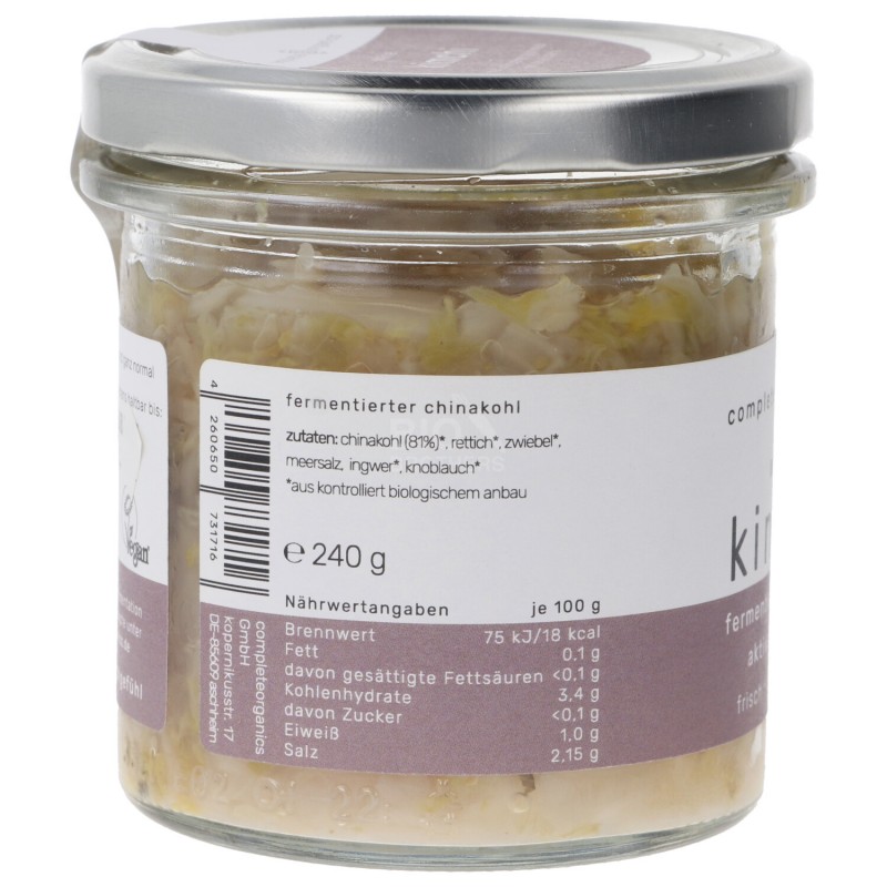 KIMCHI BIANCO BIO NON PASTORIZ. 240G
