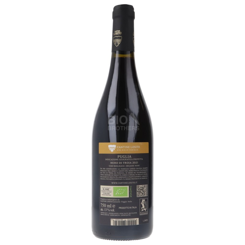 NERO DI TROIA IGP BIO 750ML