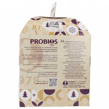 PANETTONE BIO SENZA GLUTINE 500G PROBIOS PANETTONE BIO SENZA GLUTINE 500G PROBIOS