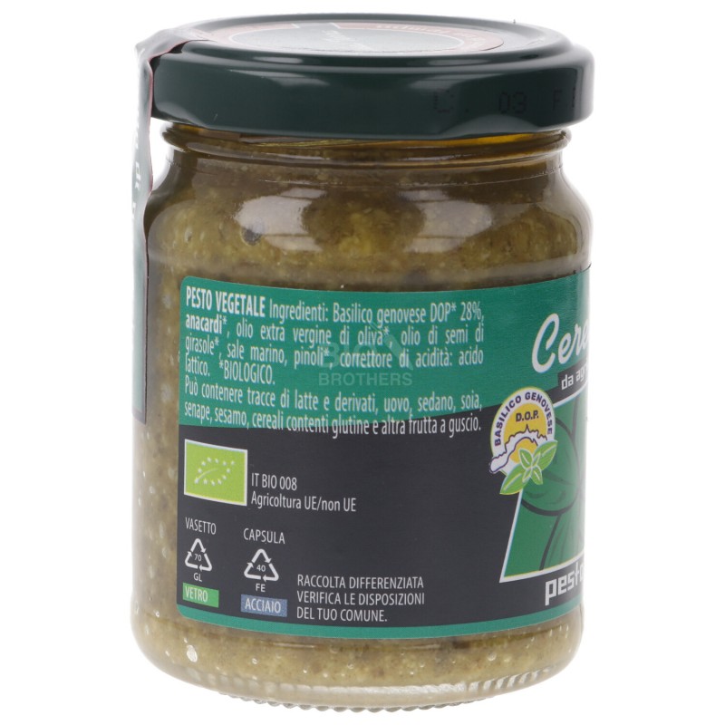Pesto Vegetale al basilico Biologico