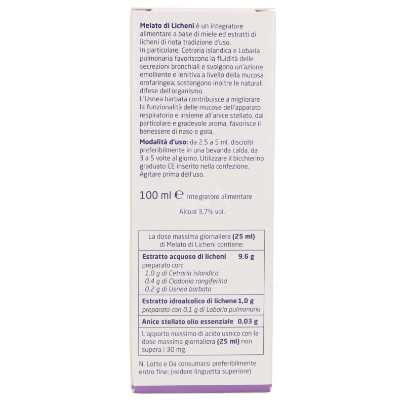 Melato di Licheni integratore alimentare