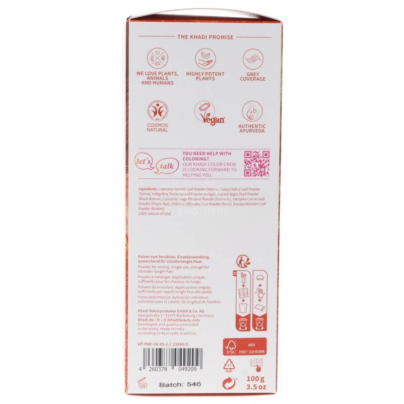 Tinta naturale per Capelli color Rame