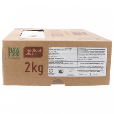SCATOLA DATTERI MEDJOUL LARGE 18-23G RAW BIO 2KG SCATOLA DATTERI MEDJOUL LARGE 18-23G RAW BIO 2KG