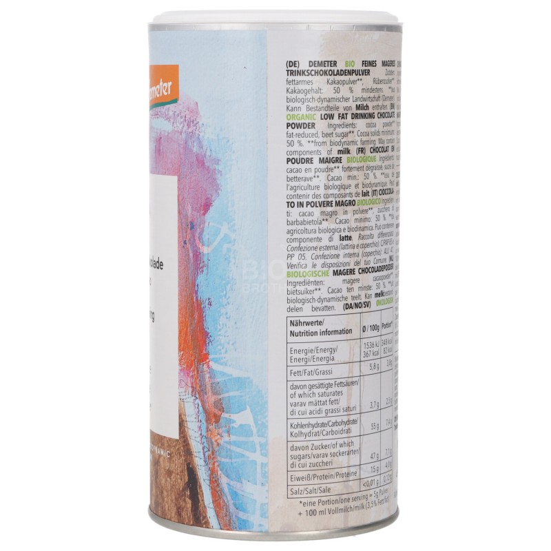 Cioccolato da bere 55% cacao demeter in scagliette