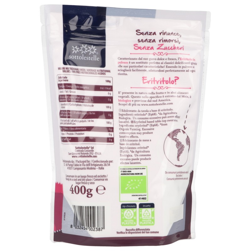 Eritritolo in polvere