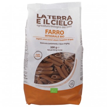 Penne 100% farro integrale biologiche Penne 100% farro integrale biologiche