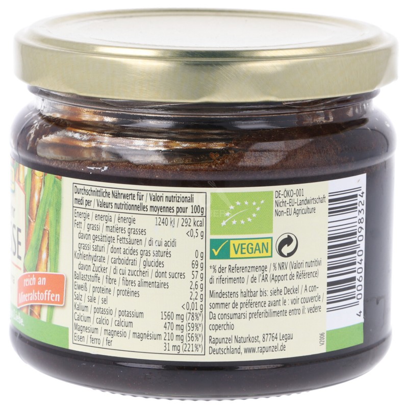 Melassa di canna da zucchero bio