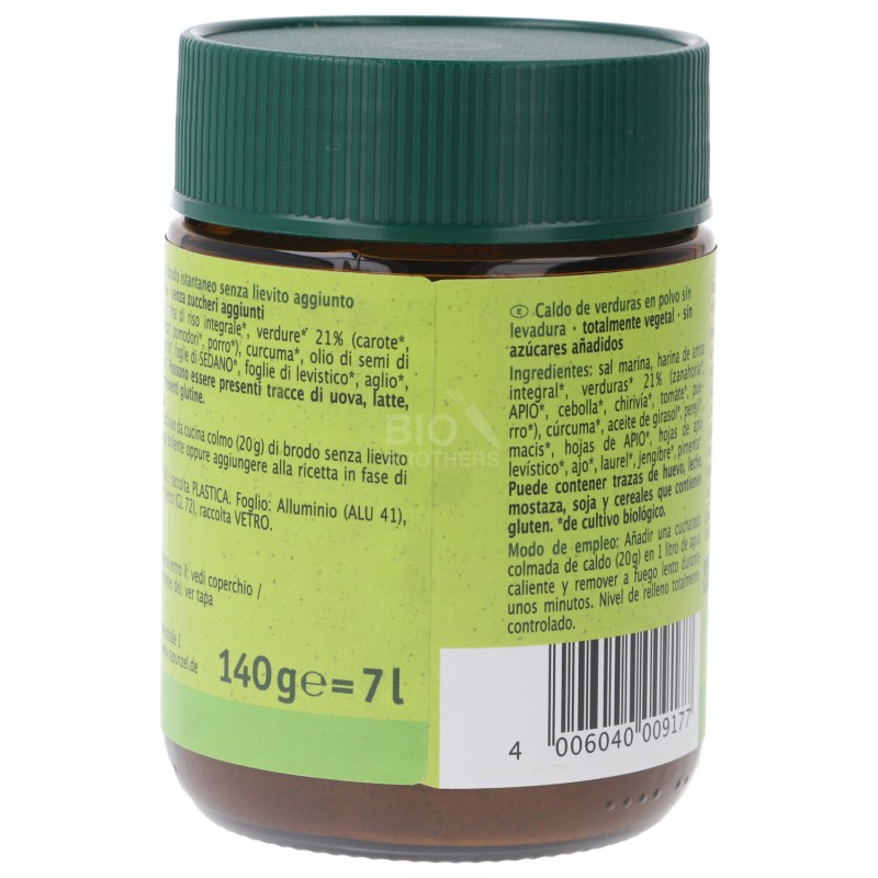 Brodo istantaneo vegetale Biologico senza lievito aggiunto