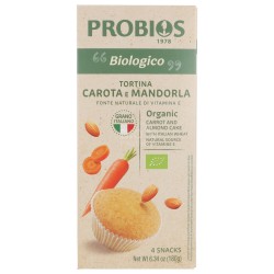 Tortine morbide carota e mandorla biologiche