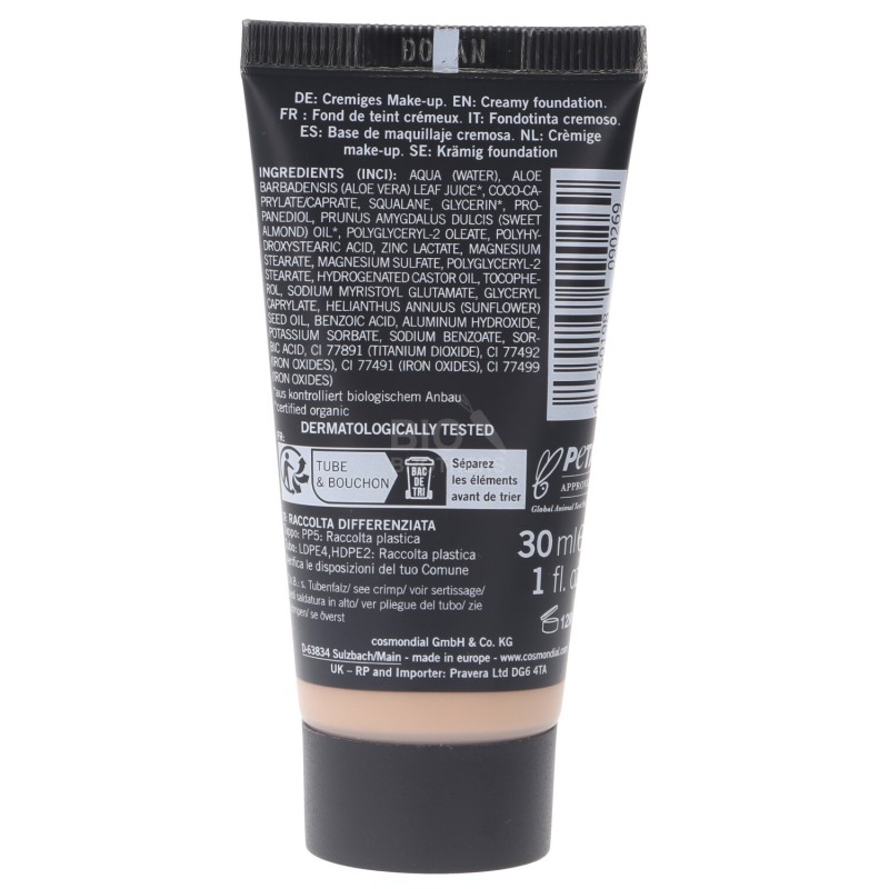 FONDOTINTA NATURAL CREAMY MAKE UP CARAMEL 30ML BENECOS