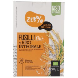Fusilli pasta di riso integrale Bio Zero%Glutine