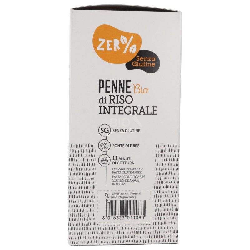 Penne di Riso integrale Senza Glutine biologiche
