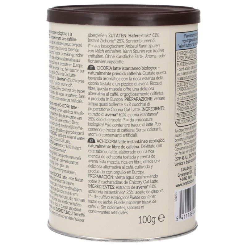 CICORIA MACCHIATO AVENA SOLUBILE BIO 100G