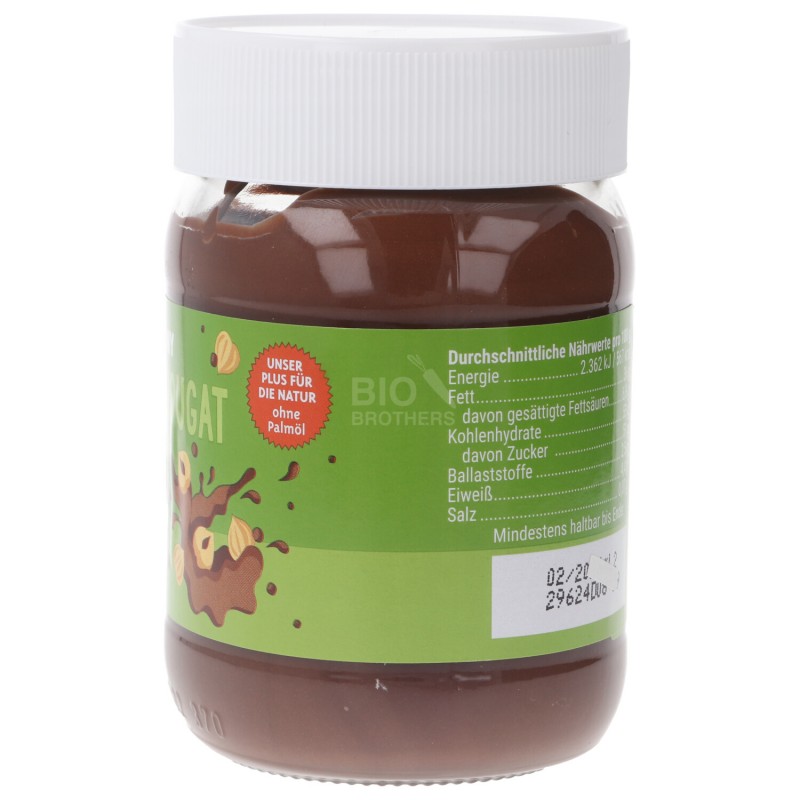 CREMA CACAO NOCCIOLA S/O.PALMA BIO 350G