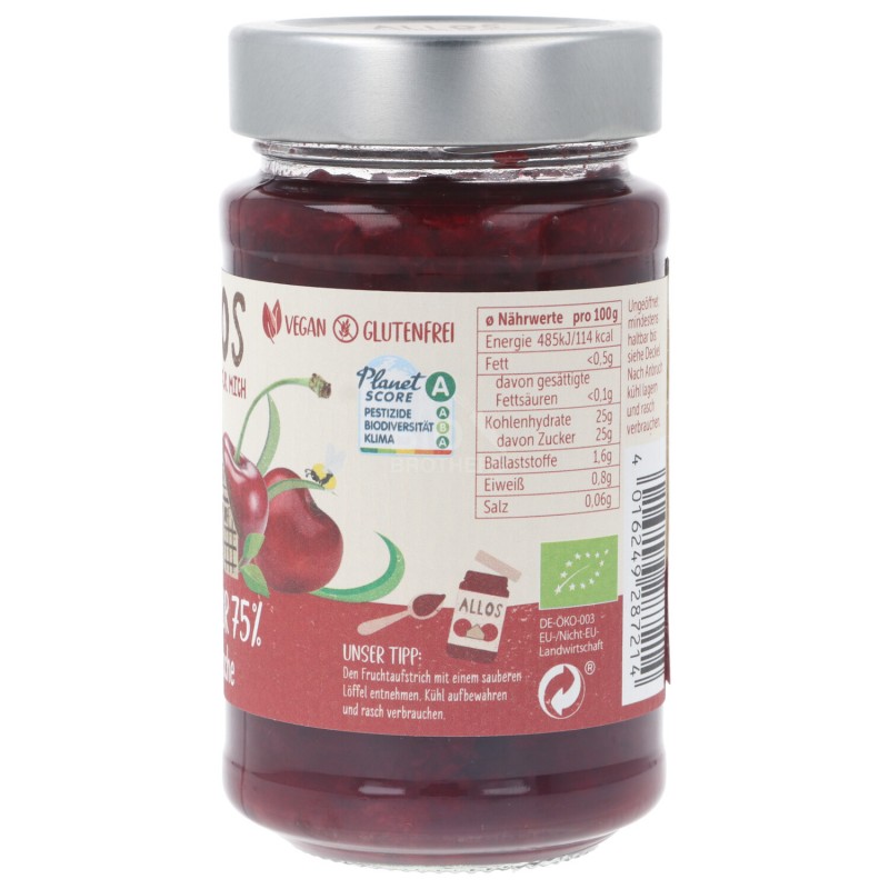 AMARENA SPALMABILE CON AGAVE 250G ALLOS