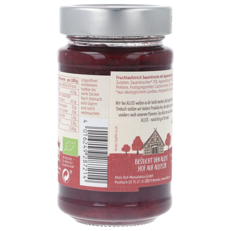 AMARENA SPALMABILE CON AGAVE 250G ALLOS