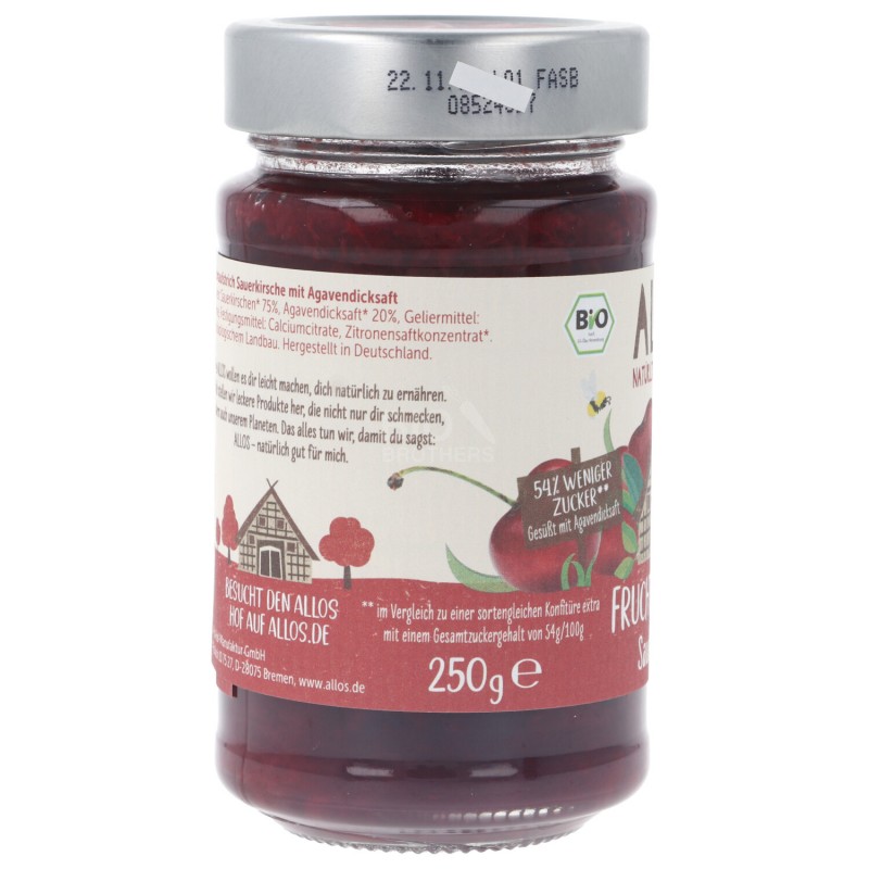 AMARENA SPALMABILE CON AGAVE 250G ALLOS