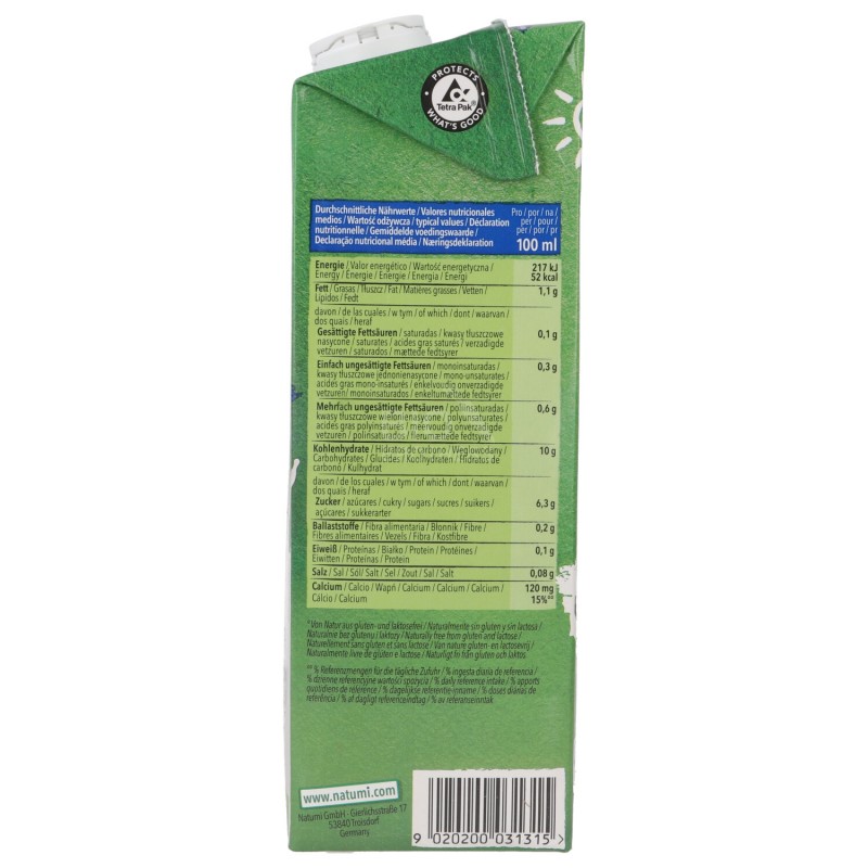 DRINK RISO CALCIUM ALGA 1LT NATUMI