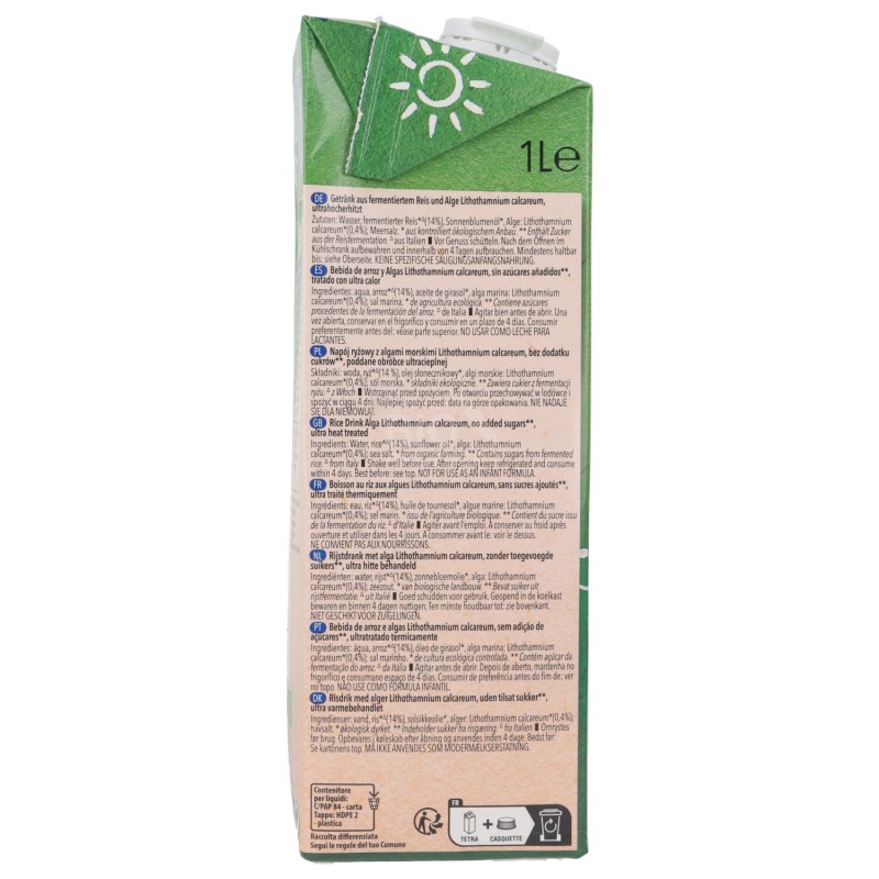 DRINK RISO CALCIUM ALGA 1LT NATUMI