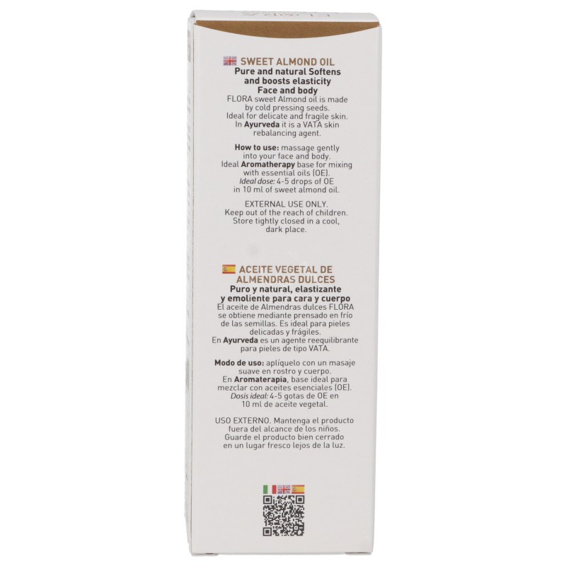 Olio mandorla Bio per uso alimentare confezione piccola