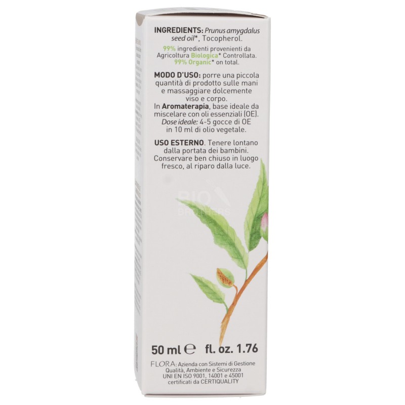 Olio mandorla Bio per uso alimentare confezione piccola