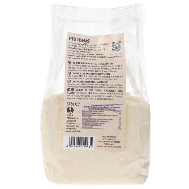Farina di ceci italiani biologica senza glutine