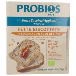 Fette Biscottate Bio con Semi di Lino